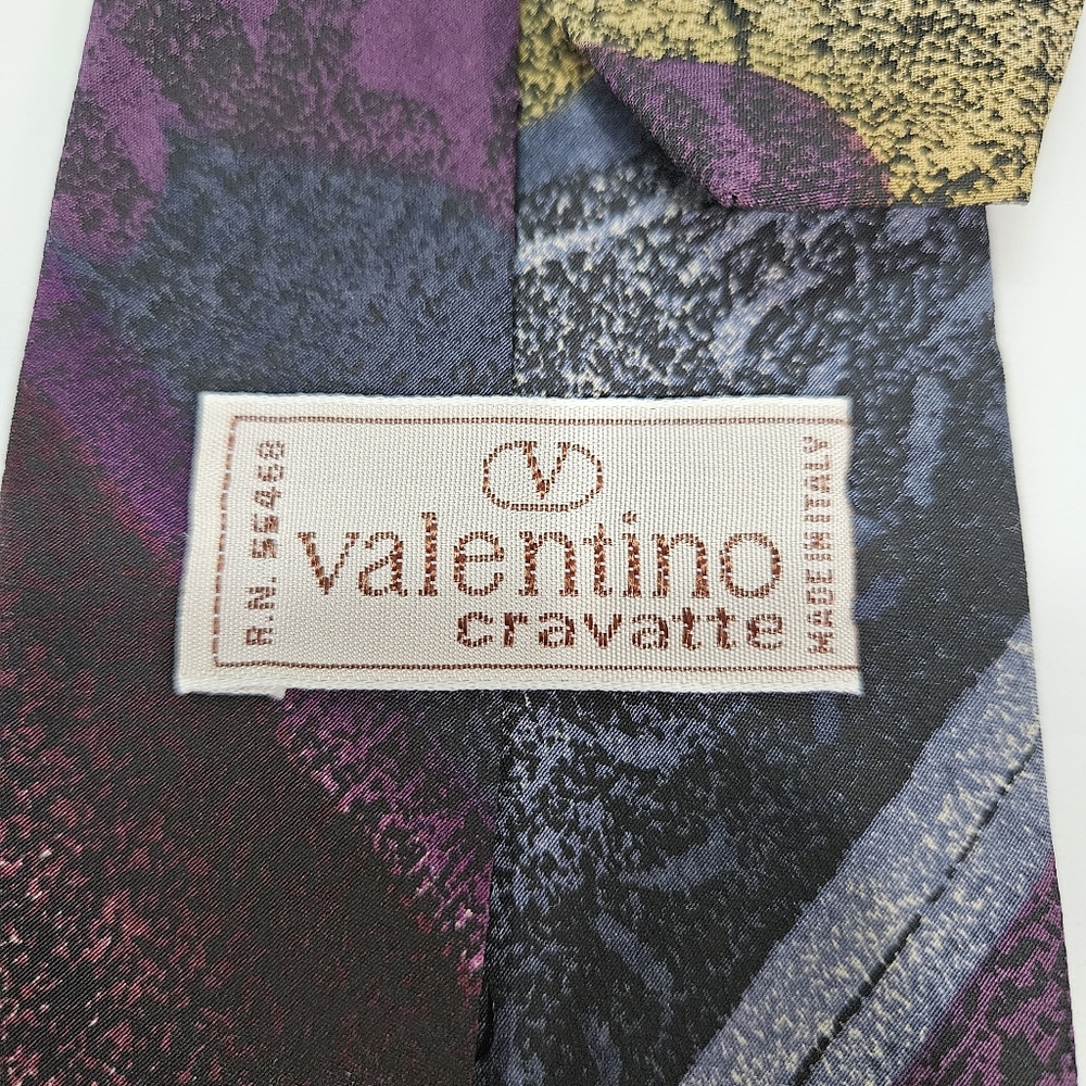 Rare Vintage Valentino Cravatte Multicolor Tie